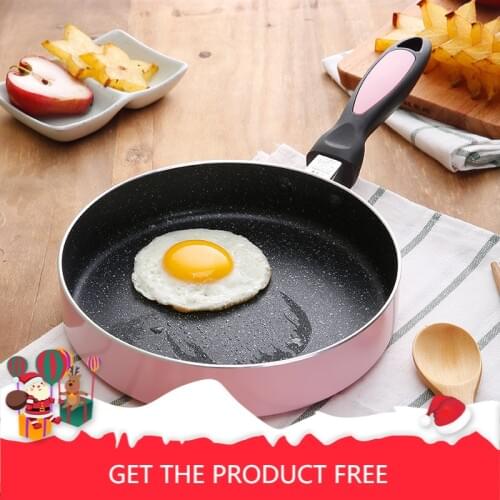 Japanese 20 CM pan frying pan non-stick pan saucepan non-smoking pan saucepan steak frying pan Griddles Grill Pans Non-stick