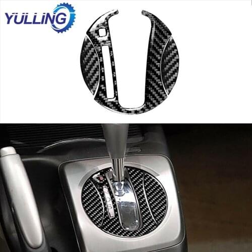 YULLING 1 Set Carbon Fiber Automatic Gear Shift Panel Cover Trim For Honda Civic 8th 2006-2011 Car Interior Accessories
