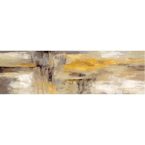 60X200cm Gold Abstract Oil painting on Canvas Scandinavian Posters and Prints Wall Art Picture for Living Room Home Decoration