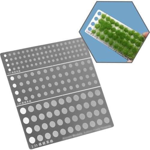 1pc Model Static Grass Planting Template Sand Table DIY Accessories Military Scenario Models Hobby Tool Accessory AJ0044
