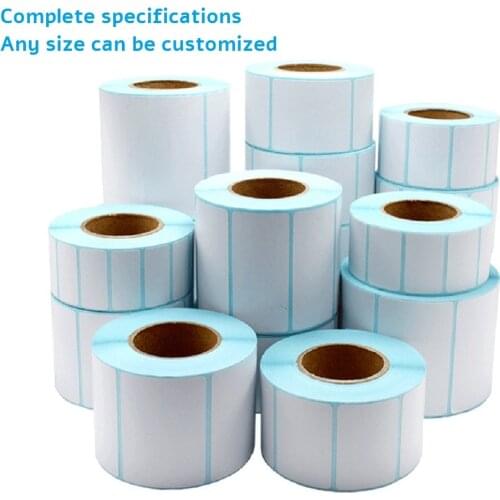 1000/pcsroll Thermal Sticker Adhesive Paper Blank Tag Waterproof Package Label Supermarket Price Print Supplies Stationery Stic