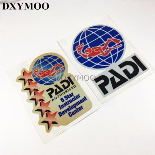 3 sizes Car Styling Water Sports Scube Dive PADI DIVING Car Sticker Decals Quality 3M