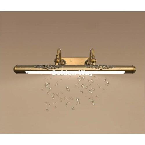 Free Shipping Decora Mirror Wall Lamp 110V~220V Luxury Bathroom Mirror Lamp Waterproof Retro Bronze Cabinet Vanity Mirror Lights