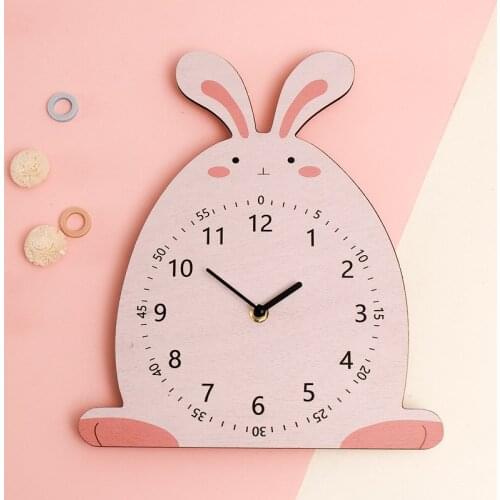 Trend Lab Bamboo Wall Clock in Wall Childrens Room Kindergarten Creative Animal Owl Wall Clock Cute Cartoon Decorative Clock