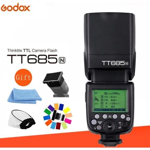 Godox TT685N photoflash external TTL Wireless Flash for Nikon D800 D700 D7100 D7000 D5200 D5000 D5300 D600 D810 + Gift kit