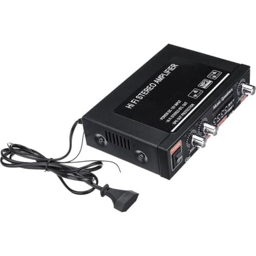 Hifi Bluetooth Car Audio Power Amplifier FM Radio Player + Remote Controller