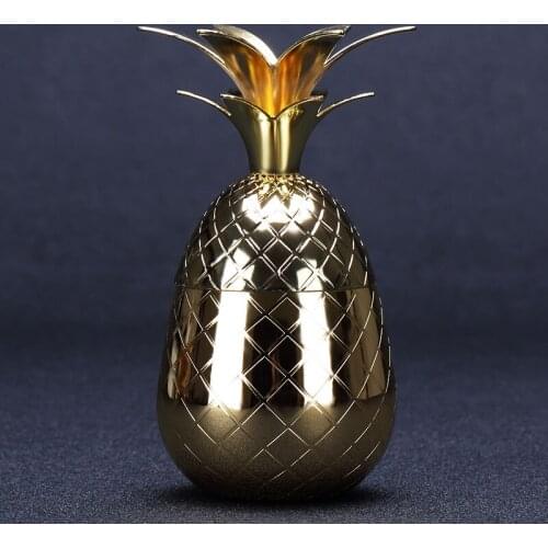 Creative 80-100ml Pineapple Cup Stainless Steel Cocktail Cup Mug Bartender Molecular Cup Metal Shot Wine Glass Drinking Tool