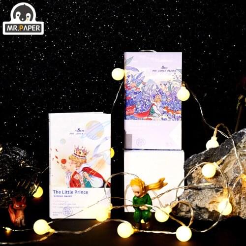 Mr.Paper 2 Designs 96 Pcs/box Planet Rotation Series Ins Style Creative Simplicity Hand Account DIY Decoration Notebooks