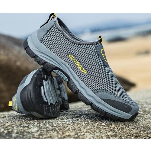 2021 New Mens Wading Shoes, Barefoot Beach Shoes For Water Sports, Outdoor Hiking, Quick-Drying Ultra-Light Fishing Shoes