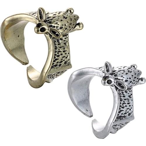 Wholesale 10Pc/lot USA Hot Selling Adjustable Owl Ring, 3D Cartoon Animal Punk Retro Style For Men Rings Vintage jewellery