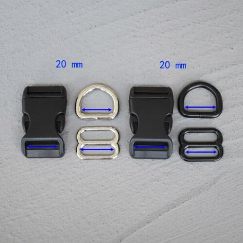 1 Set 20mm Backpack Plastic Buckle Quick Side Release Buckle for Bag Luggage Outdoor Backpack Strap Belt Webbing Lether Craft