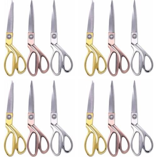 Professional Cutting Sewing Scissors Stainless Steel Tailor Scissors for Fabric Needlework Dressmaker Cutting Shears Scissors