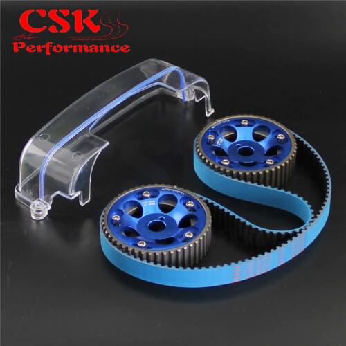 Timing Belt+ Cam Cover+Cam Gear Pulley Fits Kit For Toyota MK IV 2JZ-GTE 2JZ 93-02 Red/Blue/Purple