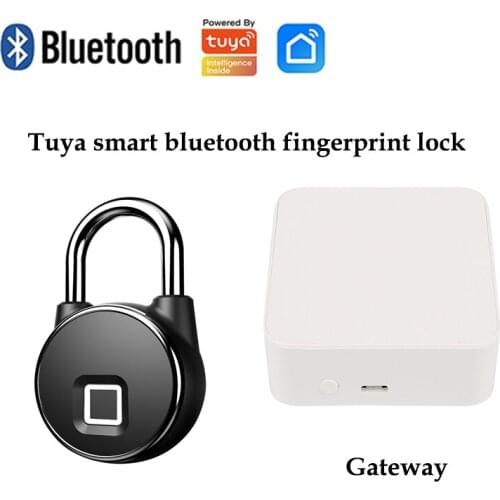 2021 NEW tuya app unlock bluetooth fingerprint smart lock support wifi+bluetooth+zigbee hub to unlock in any place by tuya app
