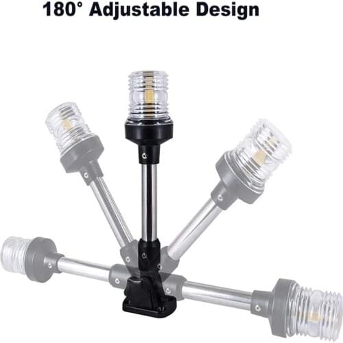 LED Ship Navigation Anchor All-Around Aoat Light IP66 Waterproof Nautical Visibility Folding Lamp Su Itable For Boat Yacht Rv
