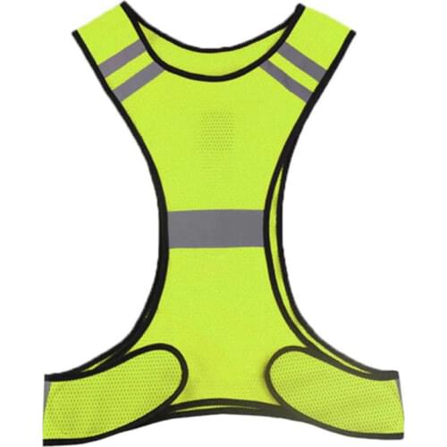 Reflective Running Safety Jogging Breathable Visibility Night LED Light Vest For Cycling Outdoor Sport