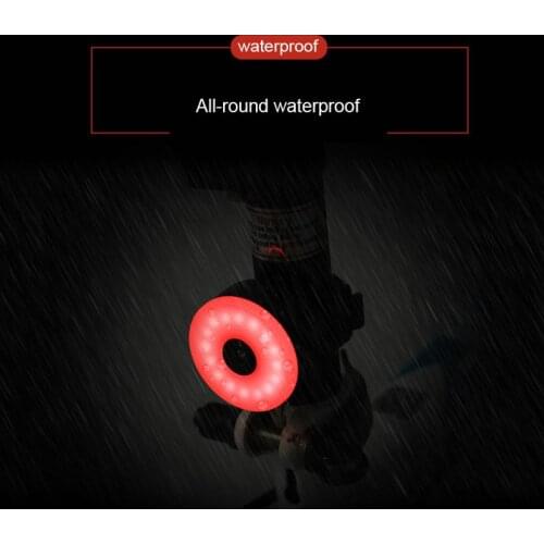 Mini Bicycle Tail Light Bike Rear Light Taillight USB Rechargeable Waterproof LED Flashlight Safety Warning Lights Cycling acce