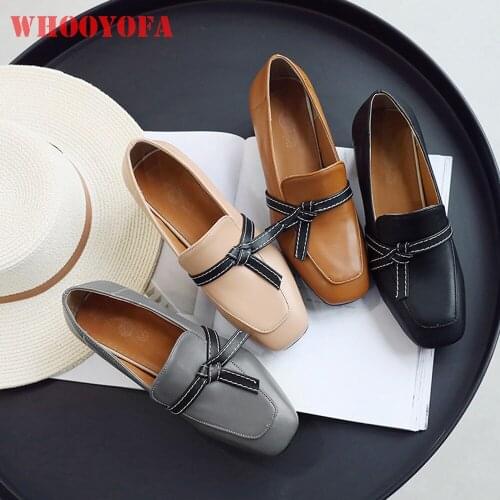 Hot Brand New Comfortable Gray Apricot Women Pumps Square Toe Chunky Heels Lady Shoes WS91 Plus Big Small Size 11 30 43 46