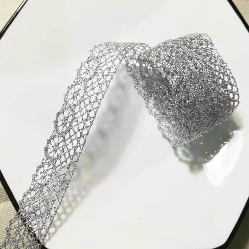 1Yards High Quality Latest Gold Lace Fabric Applique Ribbon Trim Guipure Fabric Curtain DIY Laces Sewing Trimmings dentelle PL19