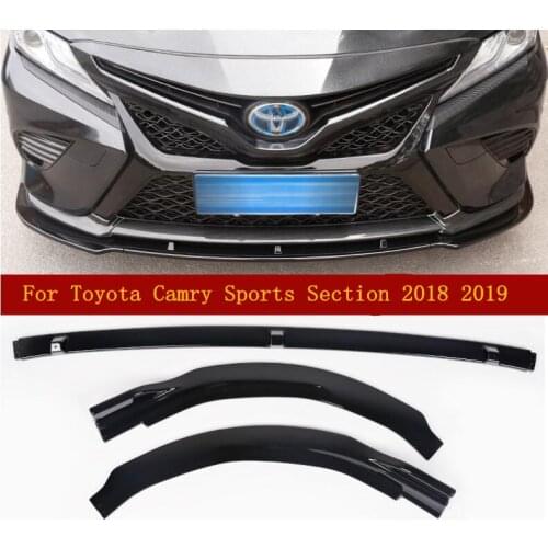 3pcs/Set ABS Front Bumper Lip Diffuser For Toyota Camry Sports Section 2018 2019