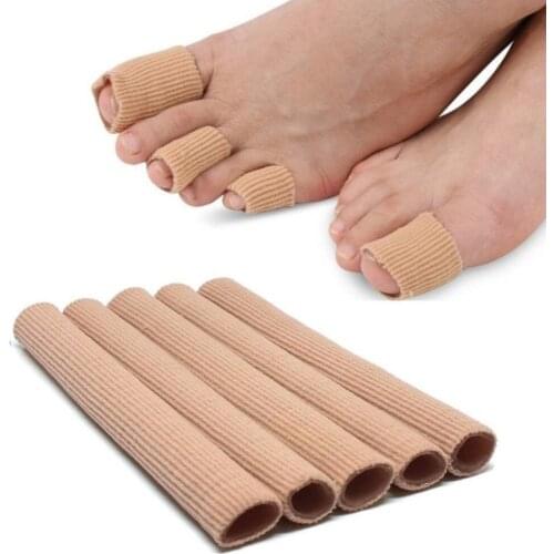 5PCS Finger Toe Protector Separator Tubes Foot Hand Pain Relief Soft Massager Bandage Foot Care Tools Callus Protection Tools