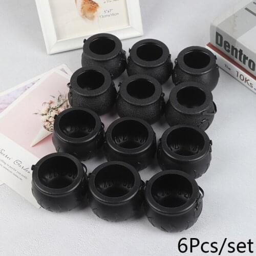 6-Piece Pumpkin Amy Halloween Witch Simple Cartridge Aimer Halloween Nightclub Bar Scene Decoration Without Simulated Torch