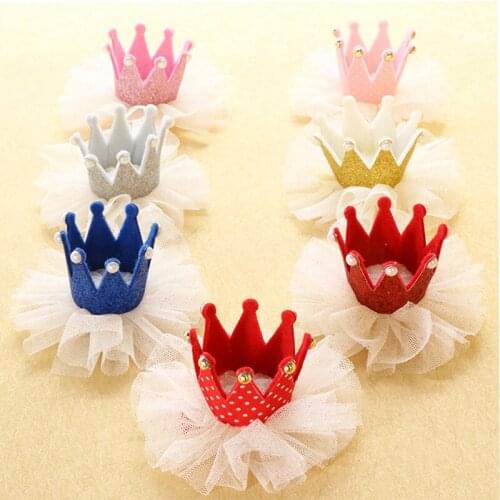 Free Shipping!2017 New Wholesale 10pcs/lot Flower Crown Hair Clips Fashion Baby Girls Hair Pins Hair Accessories