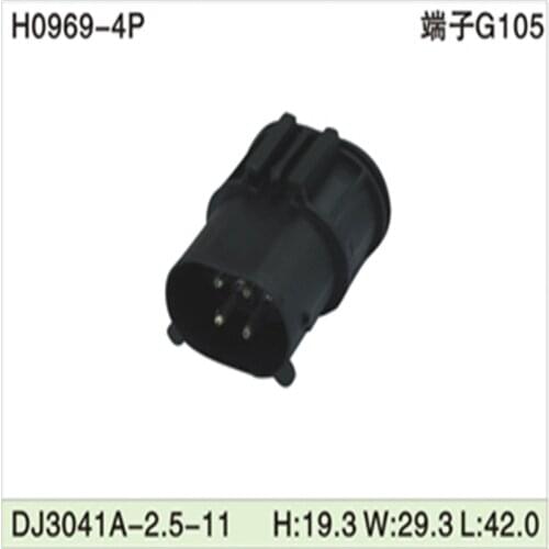 Free shipping 500pcs DJ3041A-2.5-11 4Pin 2.5mm AMP Car Electrical Wire Connectors for VW,BMW,Audi,Toyota,NISSAN AND other