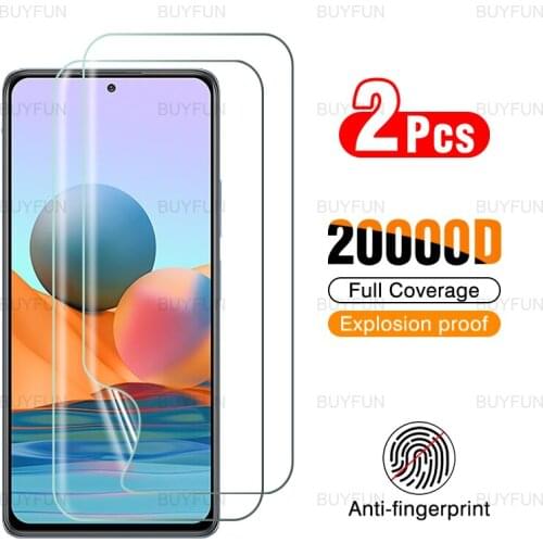 For Xiaomi Redmi Note 10 Pro 2pcs full cover front HD Hydrogel Film for xiaomi xiaom redmy 10 pro 6.67 inch safety soft film