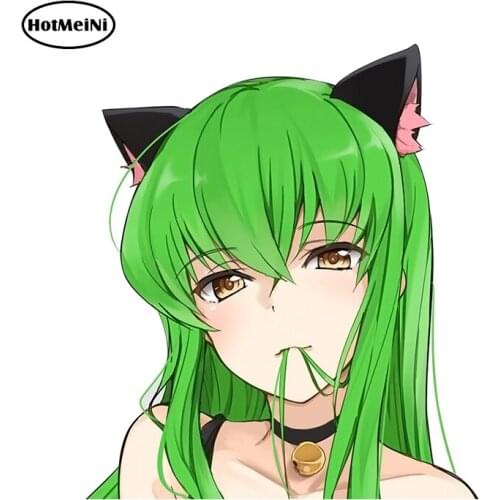 HotMeiNi 13cm x 11.2cm for C.C.Code Geass Anime RV Windshield Cartoon Decal Refrigerator Car Stickers Refrigerator Decoration