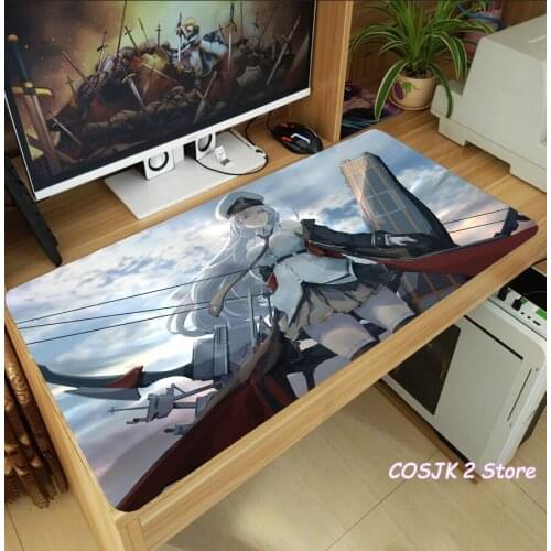 Anime Azur Lane USS Enterprise Akagi Kaga Mouse Pad Thicken Laptop Gaming Mice Mat Table Keyboard Mat Anti-Slip Playmat Gift