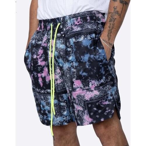 2021 Summer New Mens Loose Trend Shorts European And American Hong Kong Style Casual Basketball Hip-Hop Beach Five-Point Pants