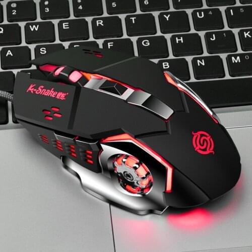 Q5 Gaming Mouse USB Wired Macro Programming Mice RGB 2400 DPI Gamer Optical Mechanical Mouse for CS CF PUBG Pressure Gun Custom