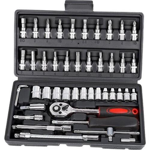 Hand Tool Set,Socket Wrench.with Storage Pouch Full Polished Spanner,Car Repair Socket wrench,Spanner Set