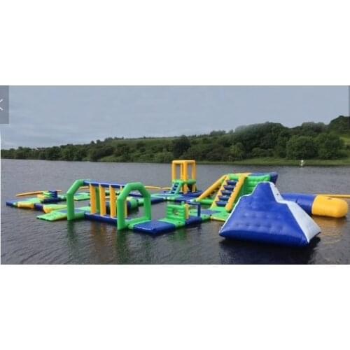 Hot sale Floating Inflatable Water Park For Lake / Aqua Inflatable Water Games Manufacturer for sale