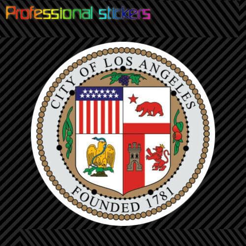 Seal of The City of Los Angeles Sticker Premium Die Cut Vinyl Ca LA for Car, Laptops, Motorcycles, Office Supplies