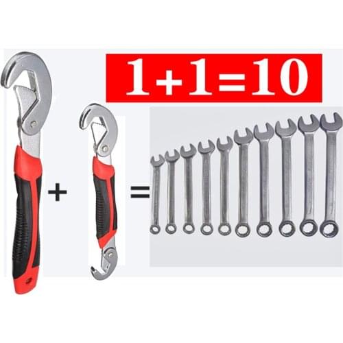 Wholesales 2pc 9-32mm Wrench Set Universal keys Multi-Function Adjustable Portable Torque Ratchet Oil Filter Spanner Hand Tools