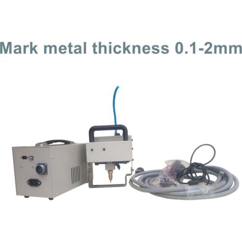 Pneumatic Portable Handheld Pin Metal Flange Rotary Automatic Desktop Nameplate Industrial cnc Dot Peen Marking Machine 8030