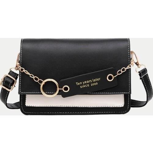 Casual Simple Women Crossbody Shoulder Bags Small PU Leather Handbag Purse Female Messenger Bag Clutch Pack