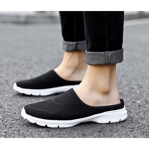 Women Sandals Summer Shoes Flats Half Slippers Canvas Shoes Fashion Sneakers Shoes Woman Flats Sandals Mule Shoes