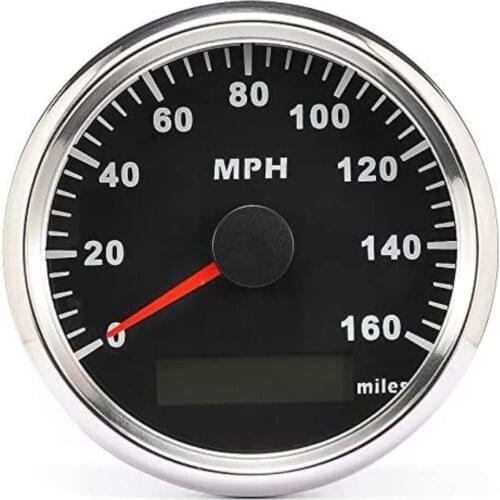 Universal MPH GPS Speedometer Odometer 160MPH For Car Motorcycle Tractor Truck With Backlight 85mm 12V/24V