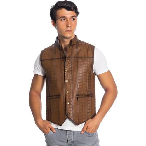 Мужские кожаные жилеты Vivamood China At AliExpress