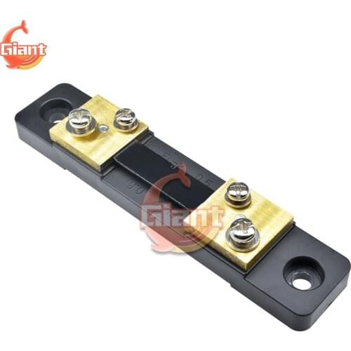 50A 75mV External Shunt Current Meter Shunt Resistor For Digital Ammeter Amp Voltmeter Voltage Meter Tester Wattmeter FL-2