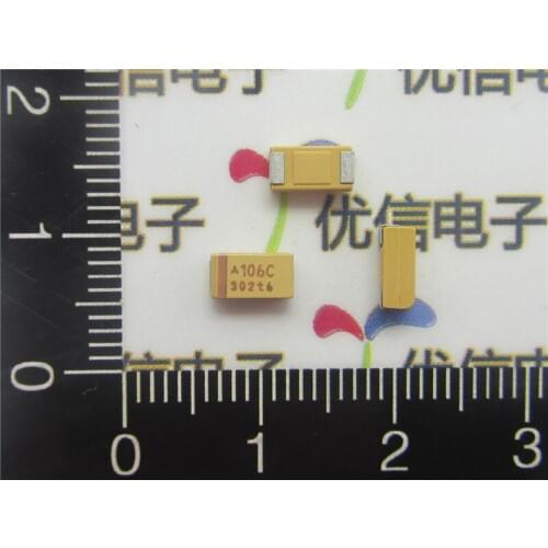 20pcs/lot High Quality SMD tantalum capacitor 10UF 6032 16V 10UF C type 20% tantalum capacitor 16V