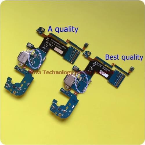 Wyieno 10Pcs/Lot For Samsung S8 Plus G955f Charging Port Board Charger Flex Cable Phone Parts Dock Microphone Plug