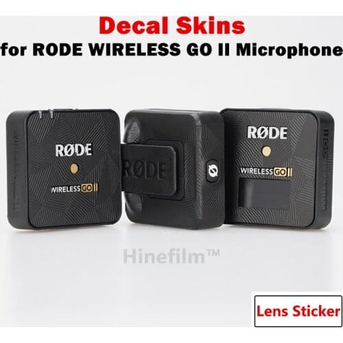 For RODE Wireless Go II Mic Anti-scratch Cover Film 3M Vinly Material Premium Decal Skin Microphone Skin Decal Protector Sticker
