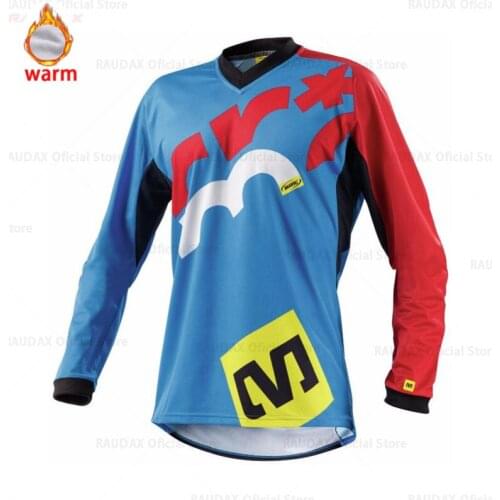 Winter Thermal Fleece Motocross MTB Cycling Racing Jerseys Off-Road Motorcycle Jersey Long Sleeve Shirt Mountain Downhill Jersey
