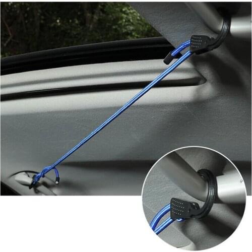 1.5M Elastic Strap Adjustable Tension Belt Car Clothesline Hook Cargo Luggage Lashing Buckle Rope For Motorcycle Travel 2021