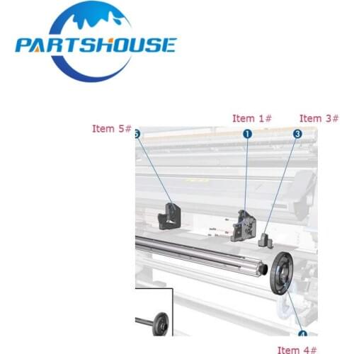 1Pcs Original Used Plotter Encoder Assembly Lever For DesignJet L26500 L25500 60-Inch Cutter Roller