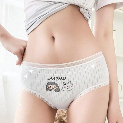 3Pcs/Lot Cute Printing Girl Briefs Panties For Women Underwear Cotton Panties Sexy Lingerie Shorts Underpant Female Panty Ladies